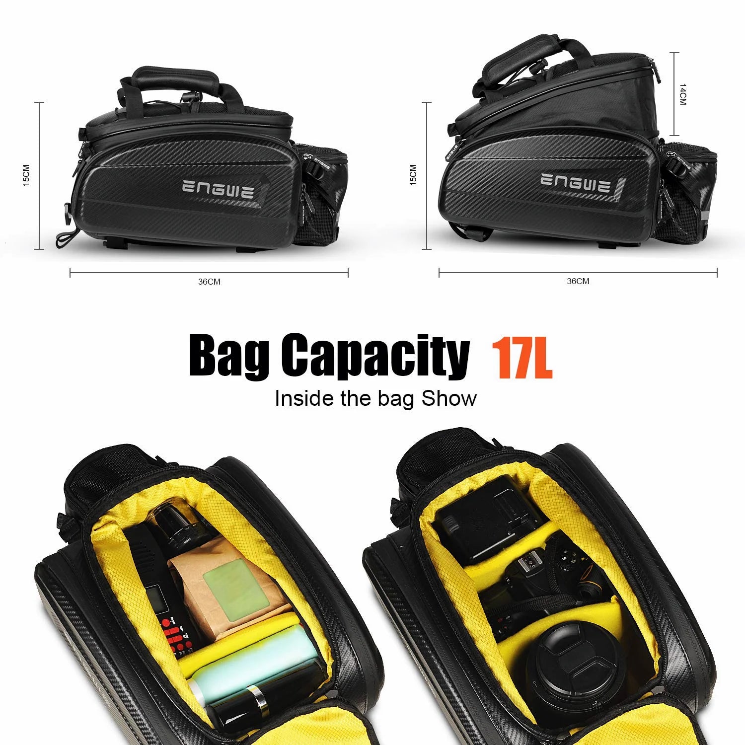 35L Rear Rack Bag、mySite、bearsvspackers