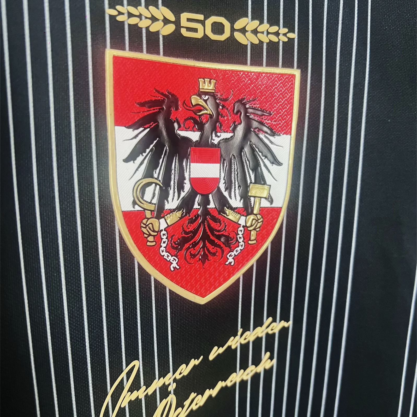 ManixJersey.com | Austria 2024 50th Anniversary Long Sleeves Jersey - Fans Version -Customize Name, Number and Patch | Worldwide Shipping