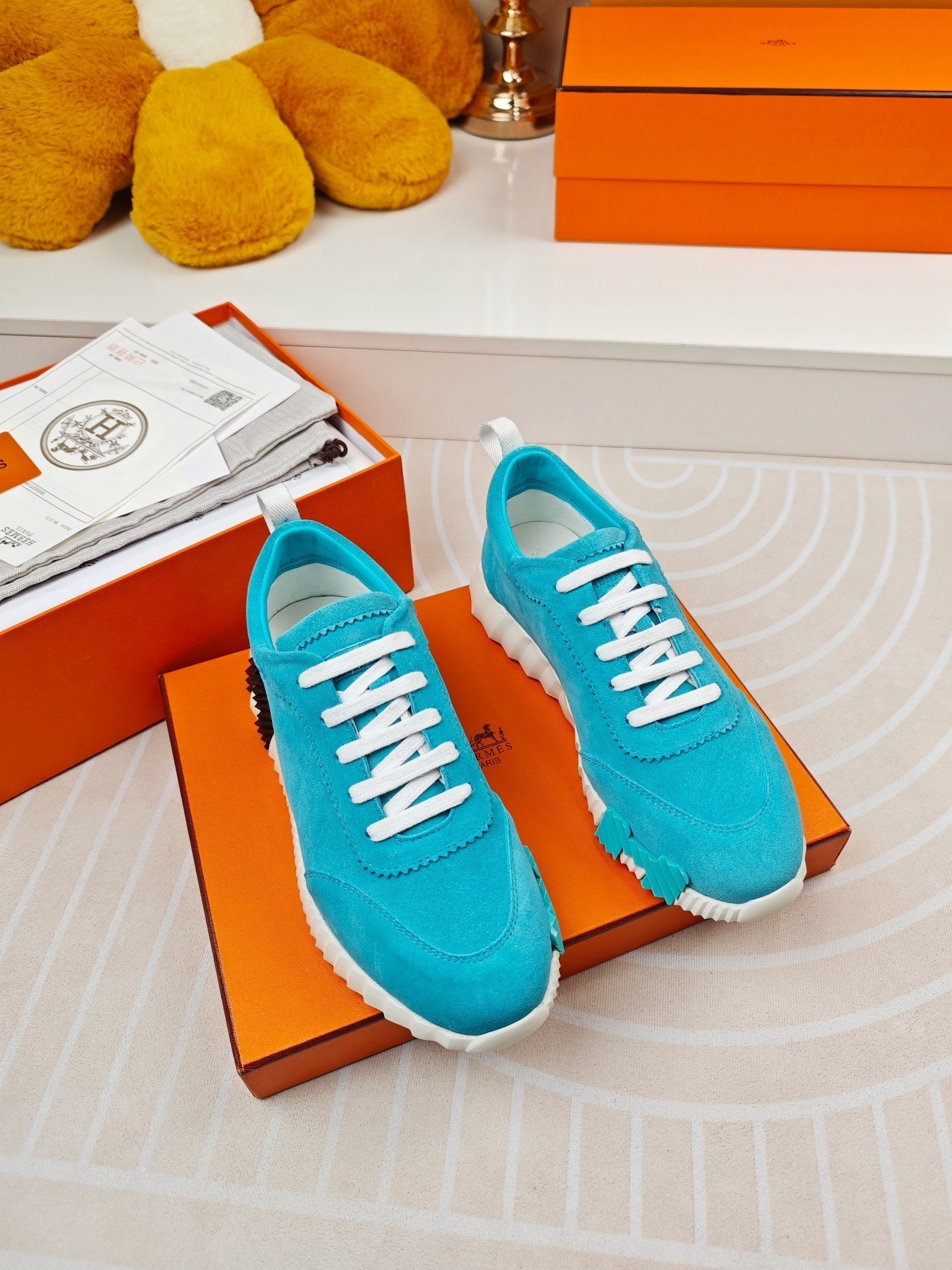 BOUNCING SNEAKERS SKY BLUE CALFSKIN、mysite、Cacoeks