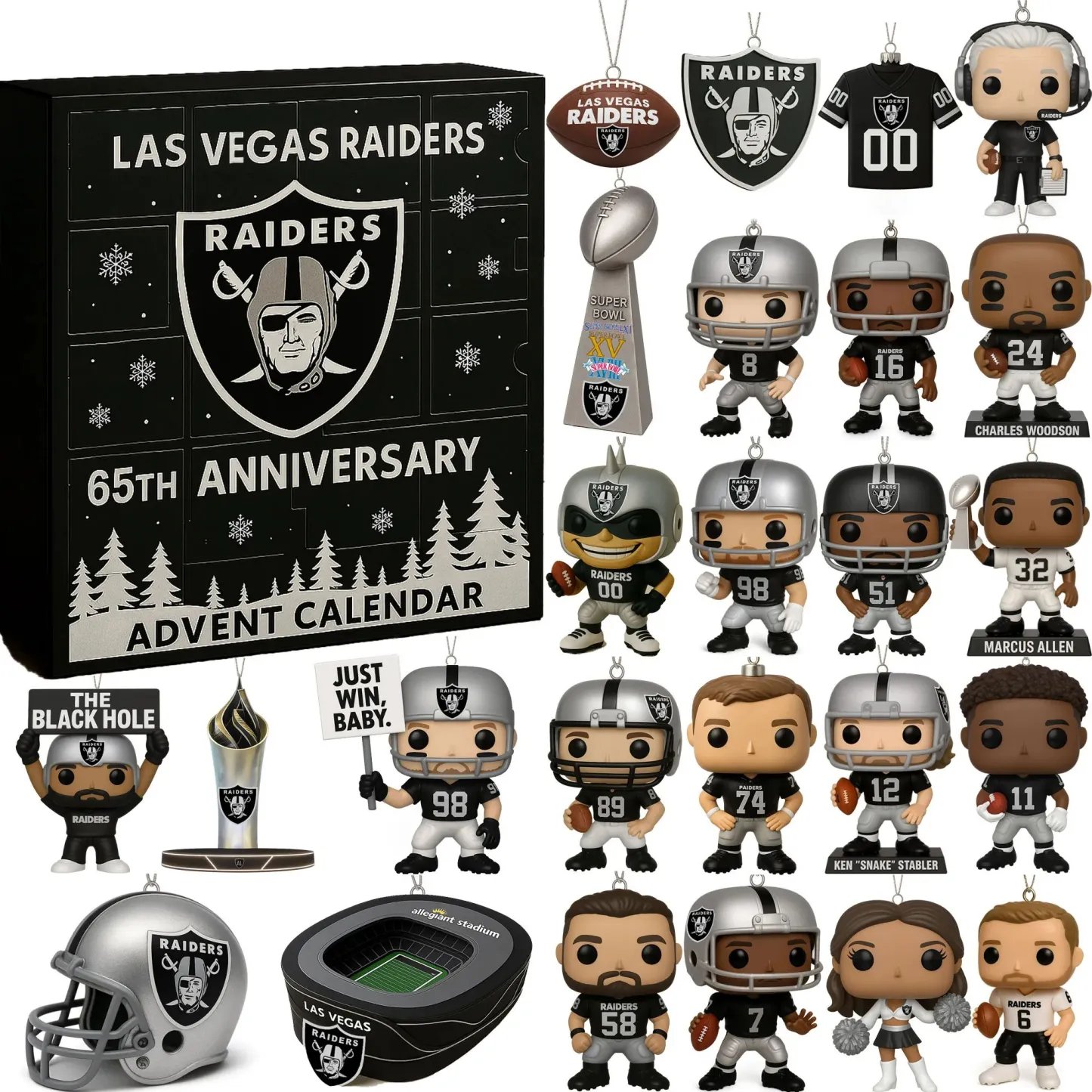Las Vegas Raiders 65th Anniversary Advent Calendar 2025