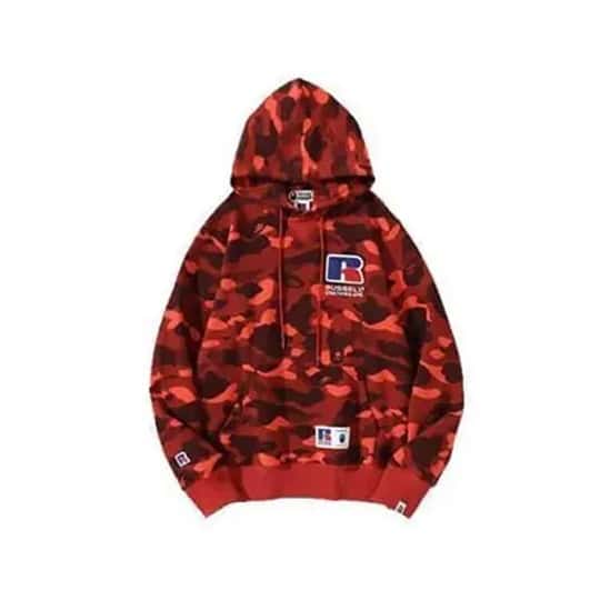 Bape x Russell Shark Red Hoodie、mysite、Cacoeks