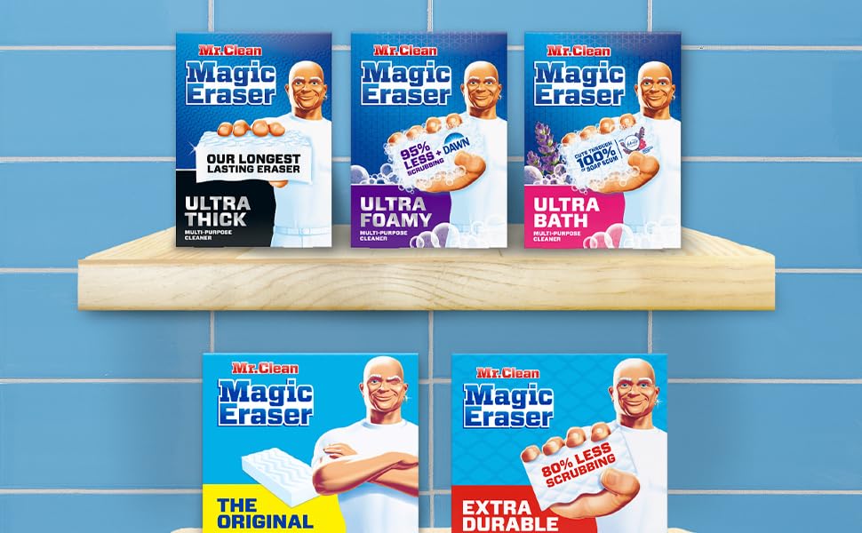 Different Mr. Clean Magic Erasers for every occasion!