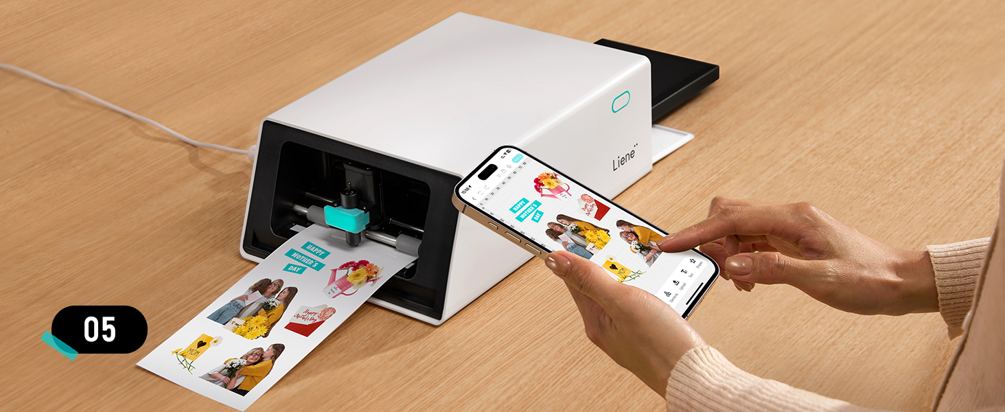 Liene PixCut S1 Photo Sticker Printer Cutting Machine  All in One Sticker Maker Machine