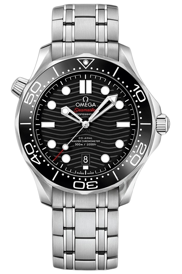 Omega Seamaster Ref. 210.30.42.20.01.001 Super Clone Watch – Black Dial Stainless Steel Bracelet Fake Replica