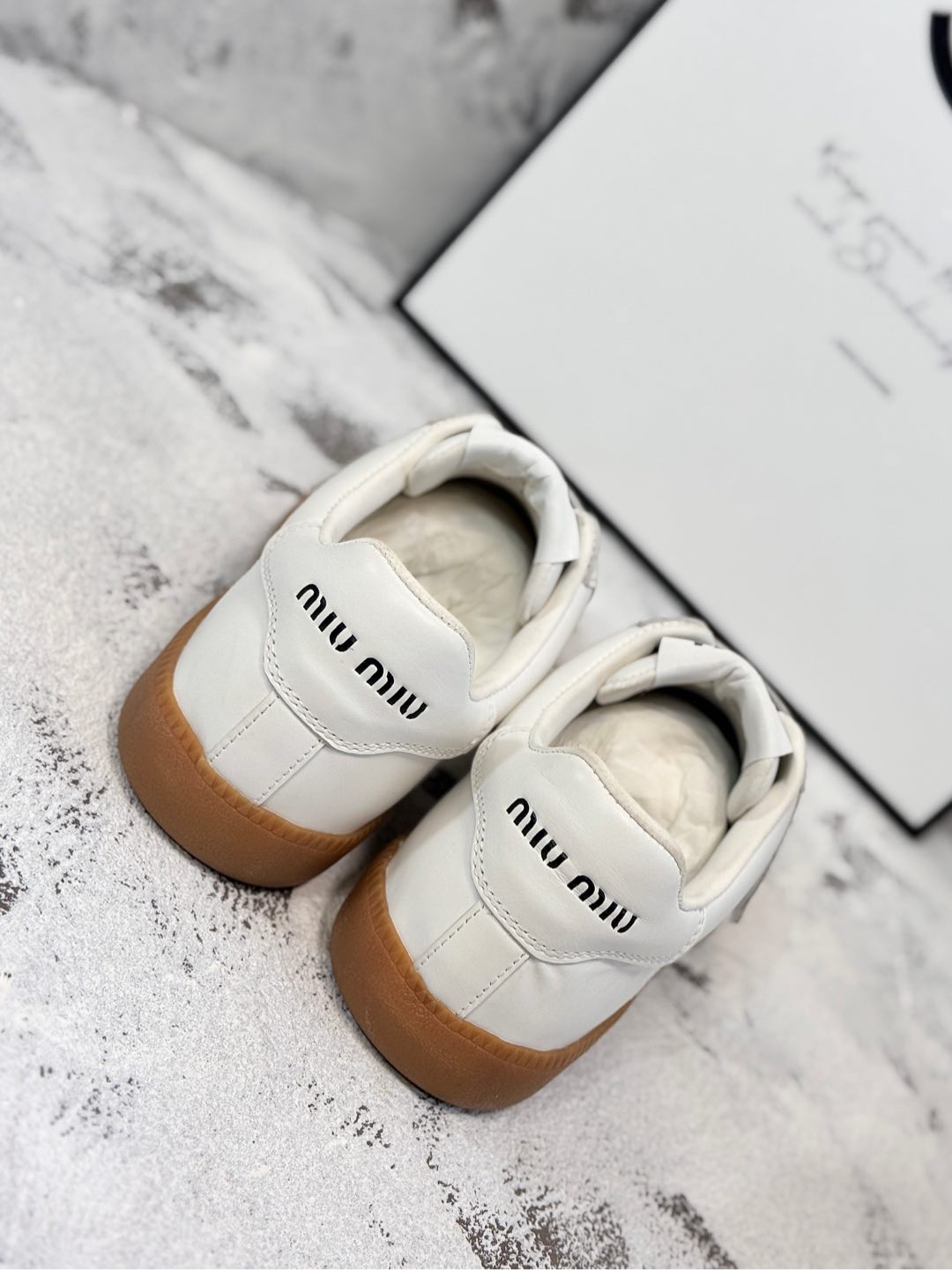 RETRO SNEAKERS WITH RIPTAPE STRAPS IN WHITE SMOOTH LAMBSKIN、mysite、Cacoeks