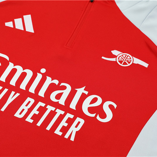 JerseysGala.com | Arsenal 24-25 Long Sleeve Training Set - Red & Blue -Customize Name, Number and Patch | Worldwide Shipping