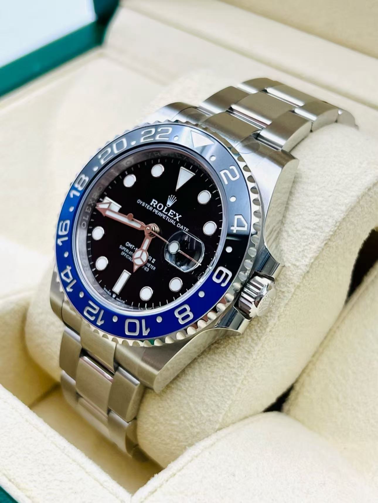 Rolex GMT Masterl Batman Super Clone Swiss Replica WatcRef 126710BLNR3285 SwissMovement