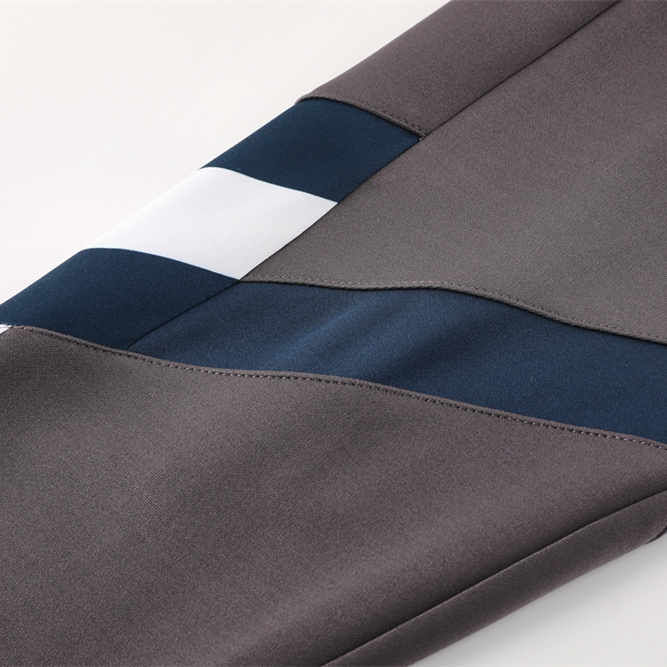 ManixJersey.com | Real Madrid 24-25 Trefoil Vintage Jacket Training Tracksuit - Grey -Customize Name, Number and Patch | Worldwide Shipping