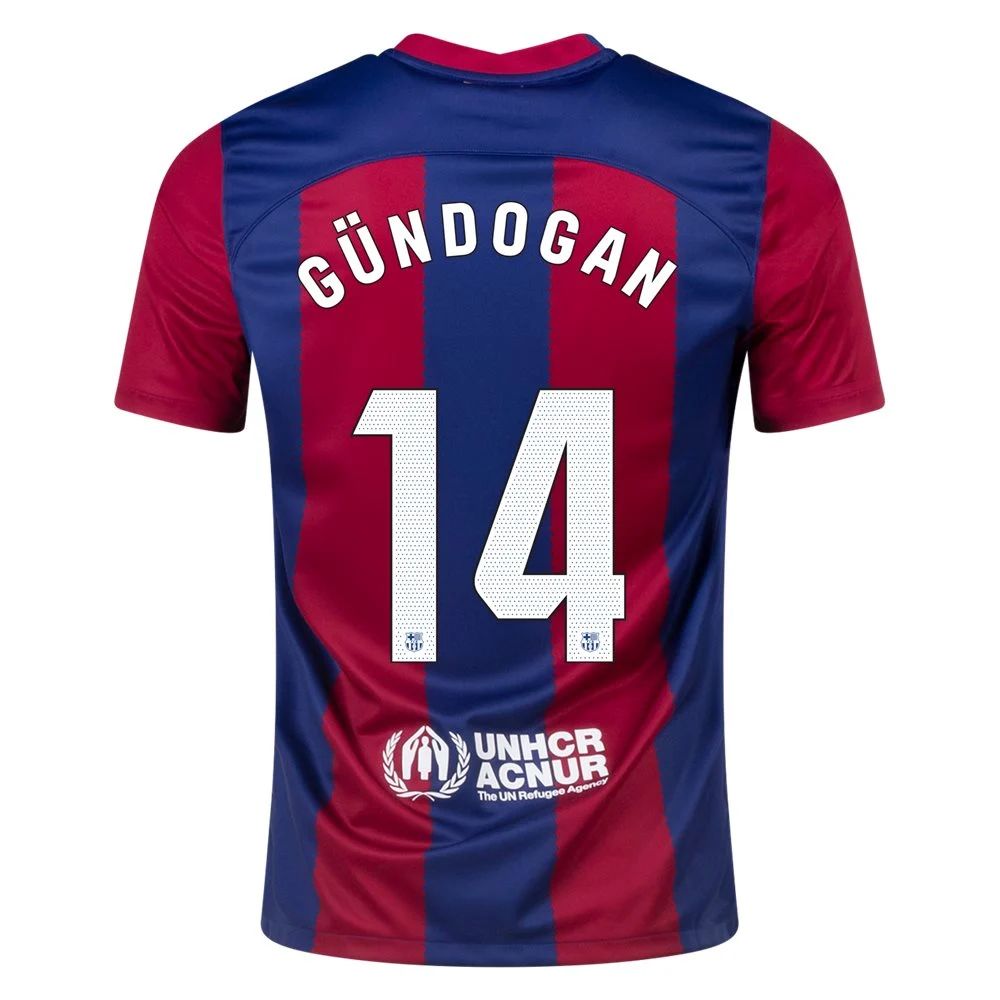 23/24 Barcelona #14 Ilkay Gundogan Home Jersey-mysite Custom Football Kit- Nextkits