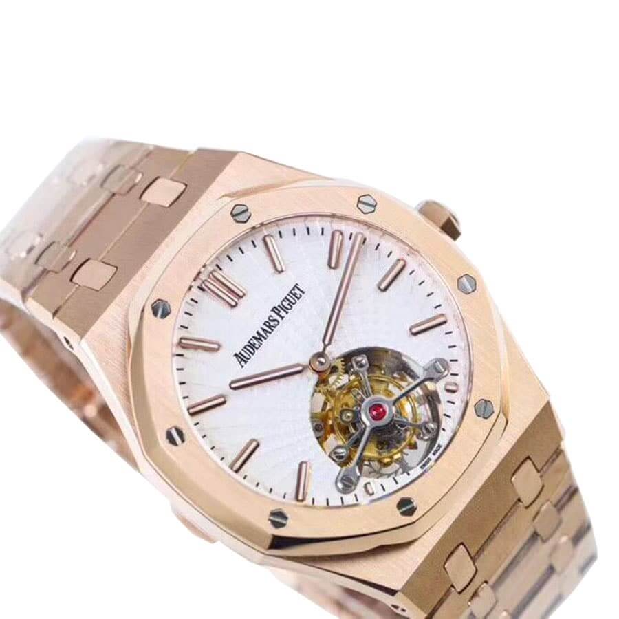 audemars piguet royal oak tourbillon white dial 20180803ap004 replica2