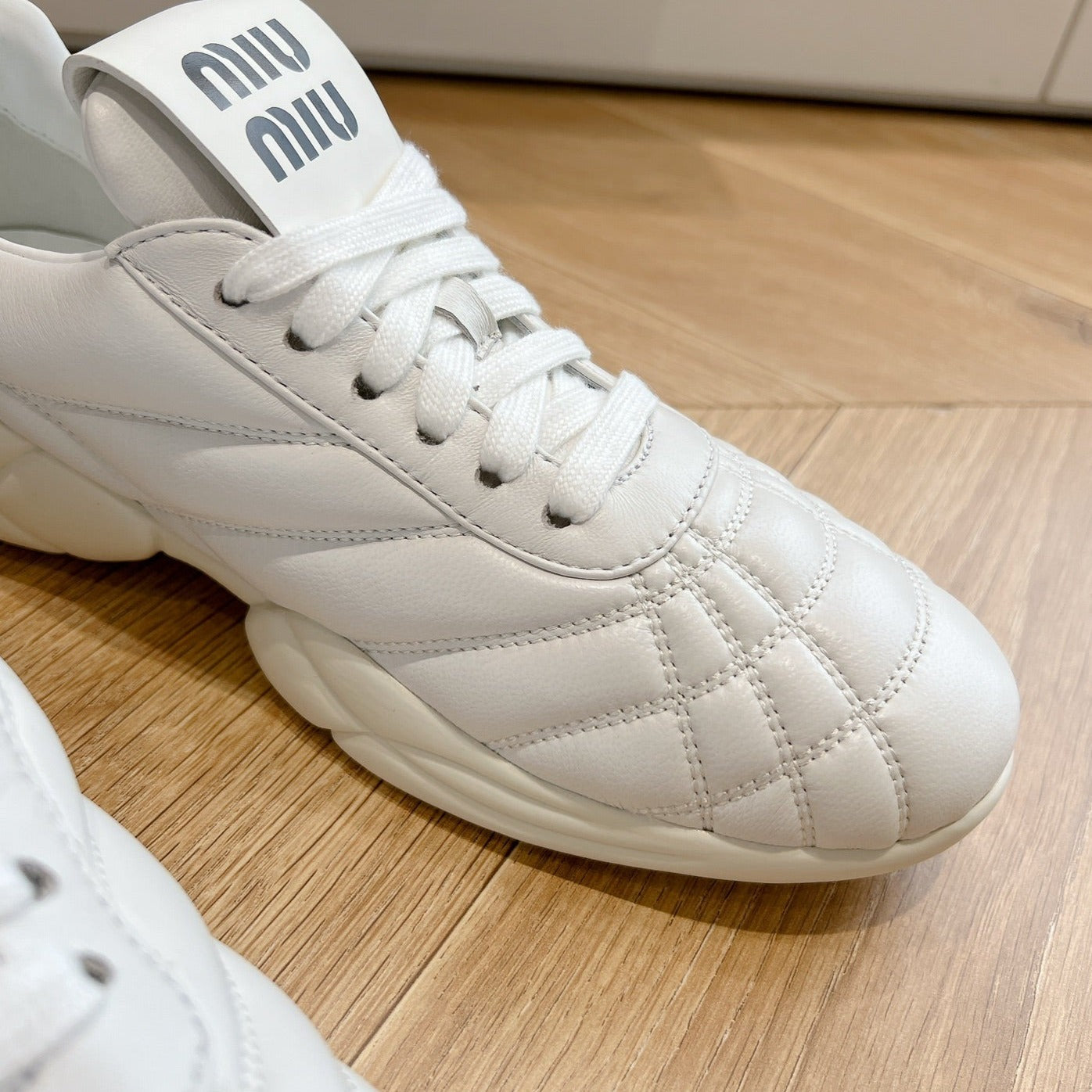 Women's Sneakers White Cowhide、mysite、Cacoeks