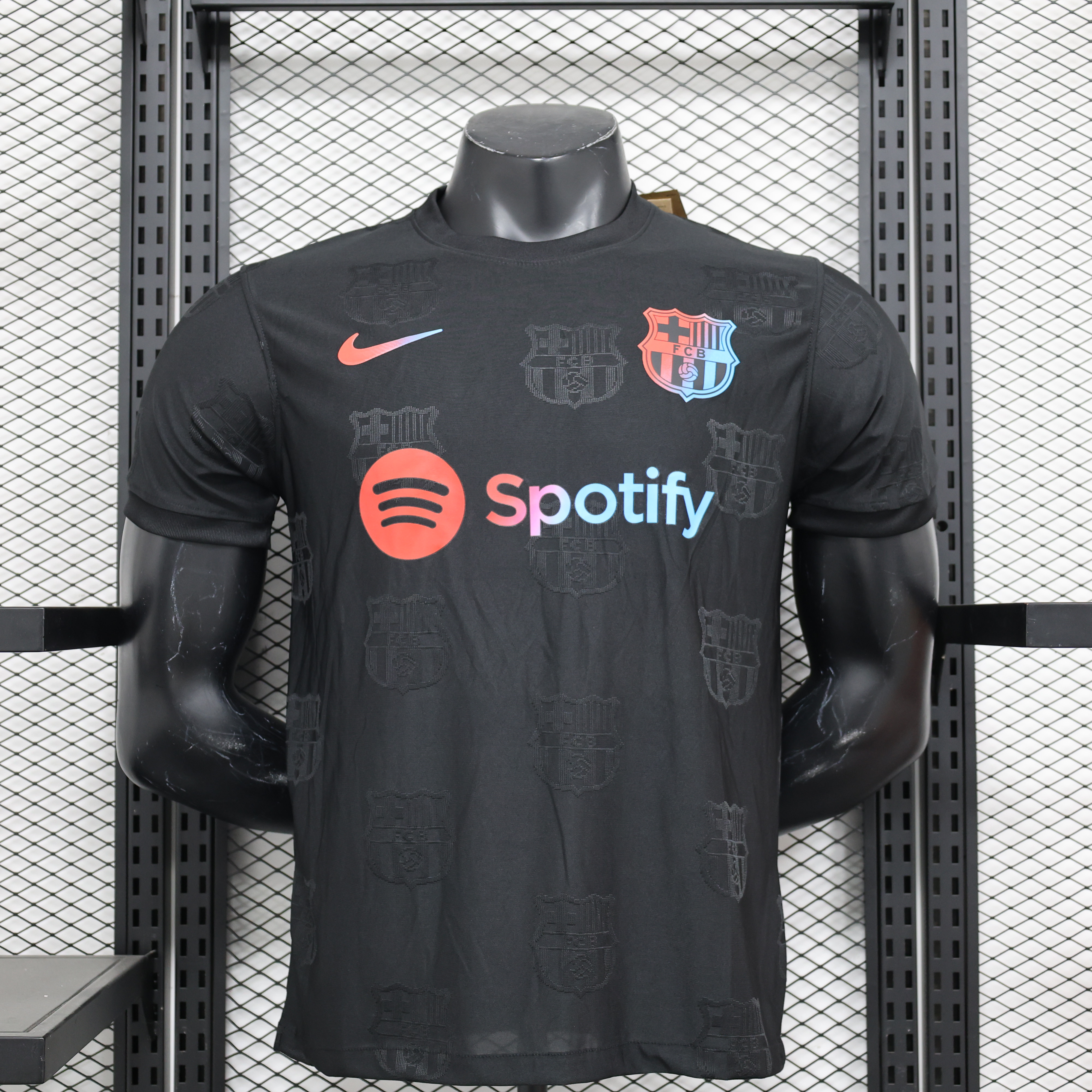 Higojerseys-Barcelona 24-25 Black Colorful Special Edition Jersey - Player Version