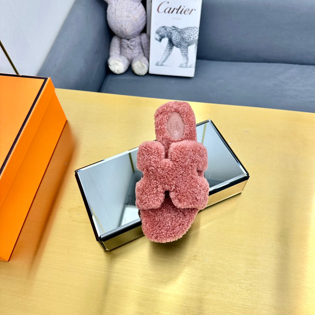 0RAN SHEARLING SANDALS PUNCH PINK、mysite、Cacoeks