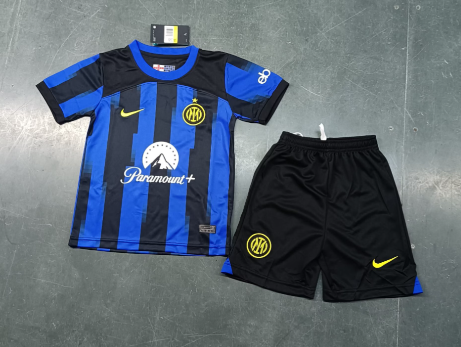 23/24 Inter Milan Home Football Shirt Kids Size Suit-mysite Custom Football Kit- Nextkits