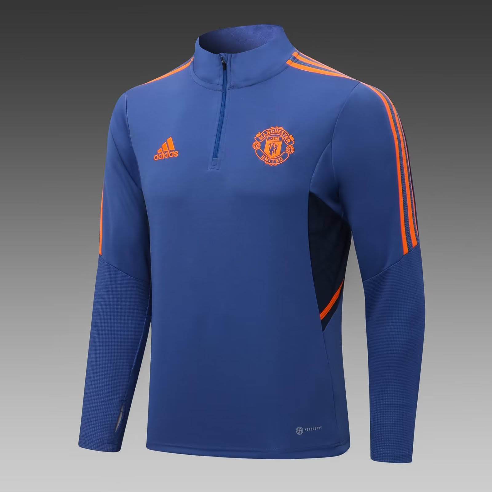 2022/2023 Manchester United Half-Pull Training Suit Blue Football Shirt 1:1 Thai Quality Set:football jersey mysite: unitedjerseyfootball 邓江浪:football