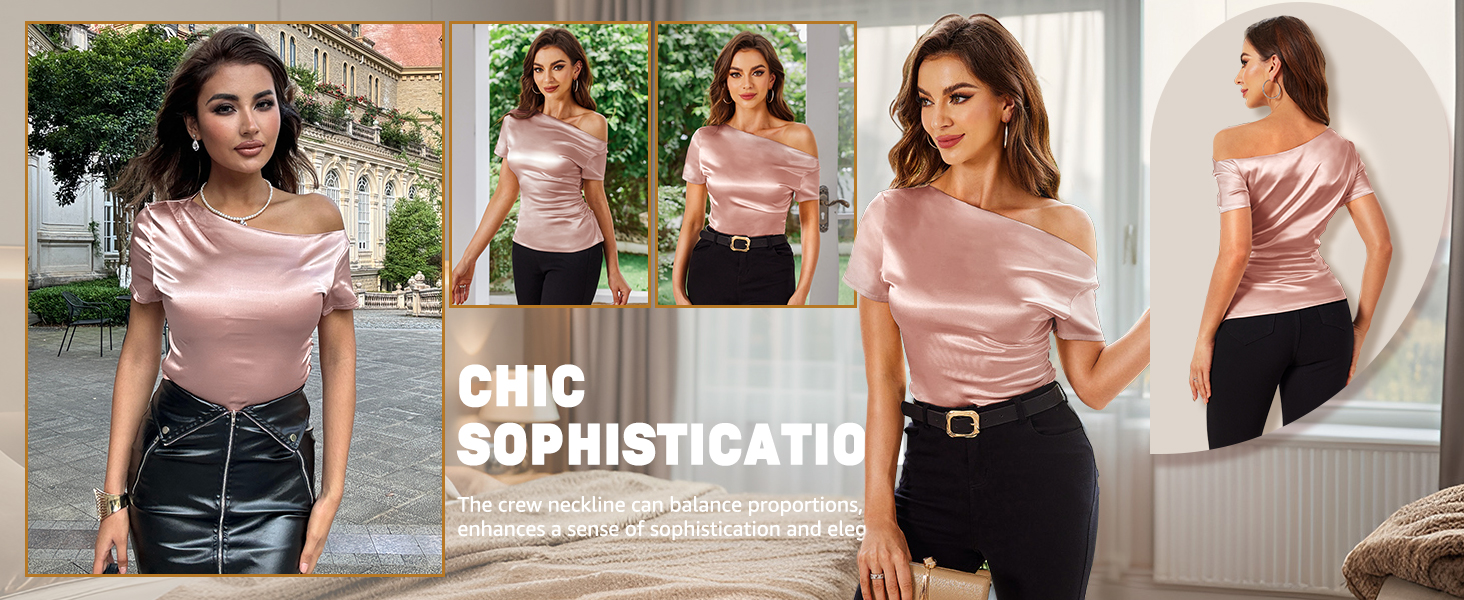 one shoulder tops for women