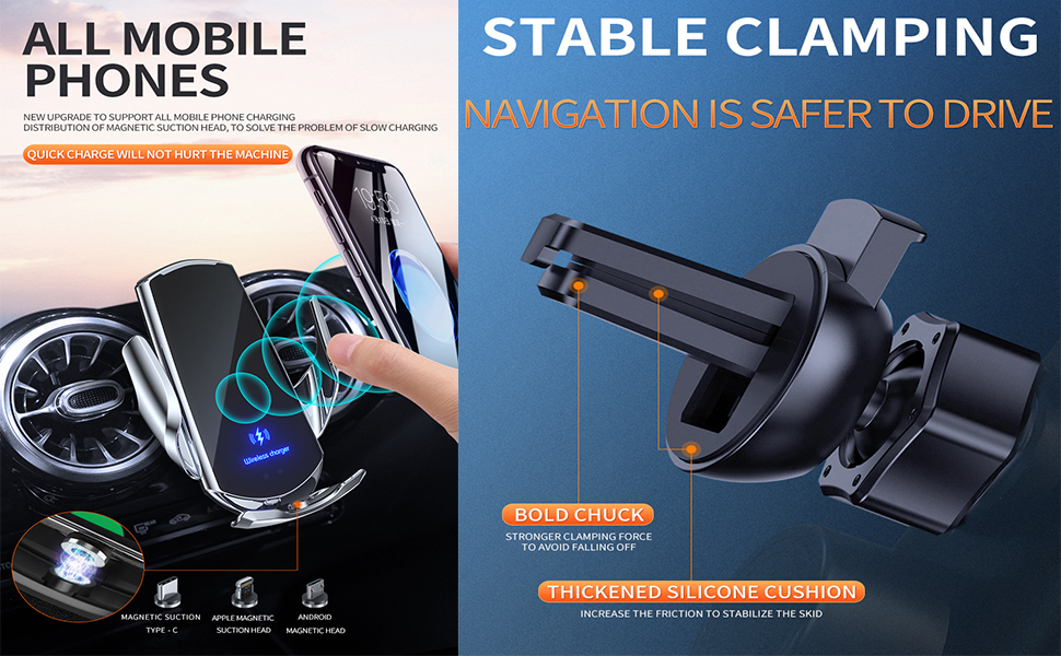 car wireless charging stand