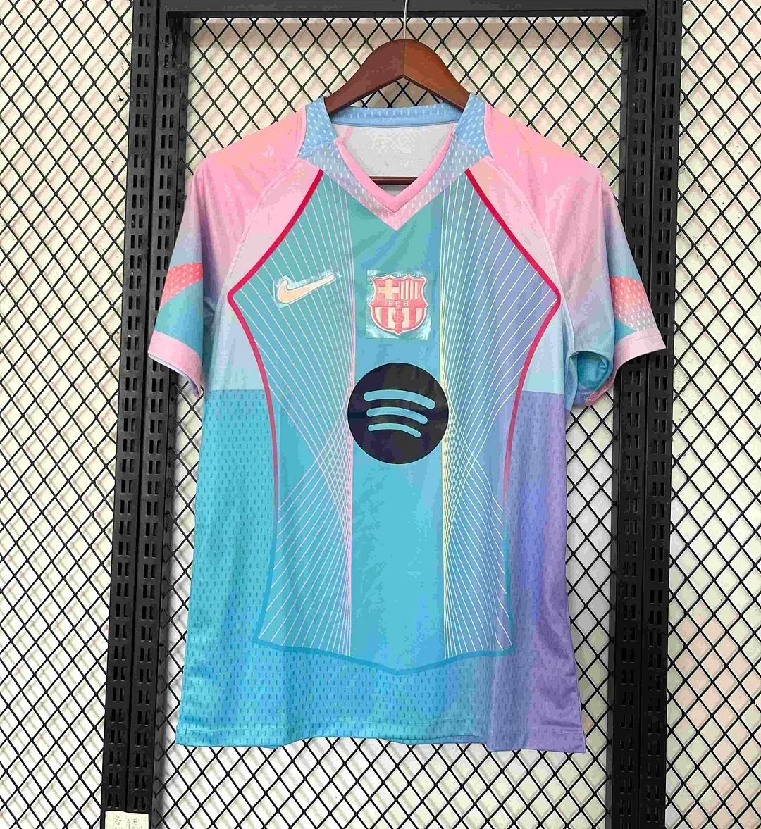 2025/2026 Barcelona Concept Pink Blue Gradient Football Shirt 1:1 Thai Quality:football jersey mysite: unitedjerseyfootball 邓江浪:football