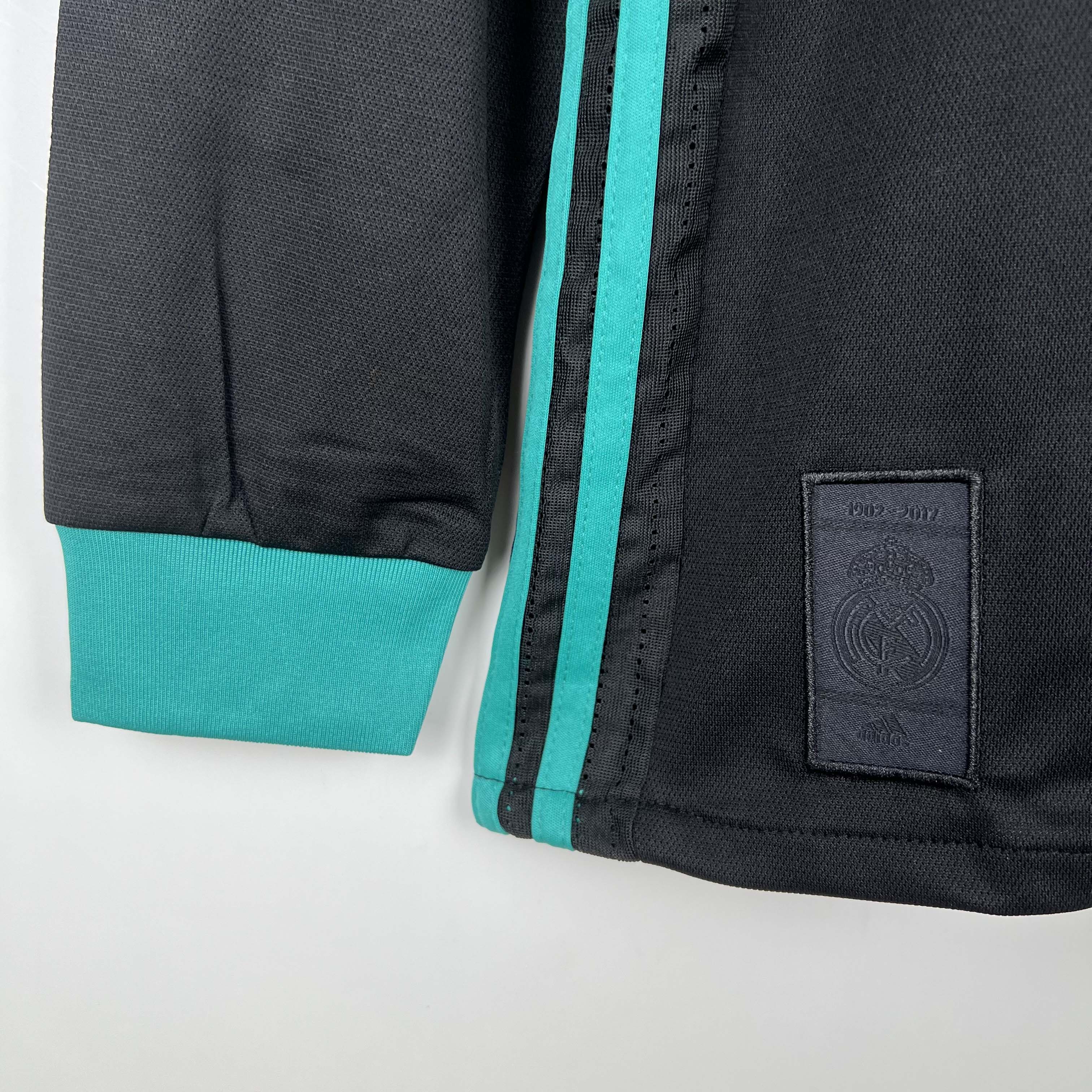 2017/2018 Retro Long Sleeve Real Madrid Away Football Shirt1:1 Thai Quality:football jersey mysite: unitedjerseyfootball 邓江浪:football