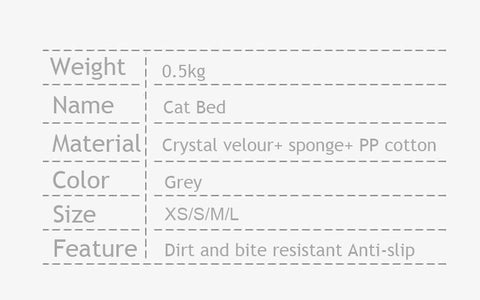 Grey Shark Cat Bed Sponge Pet Cave