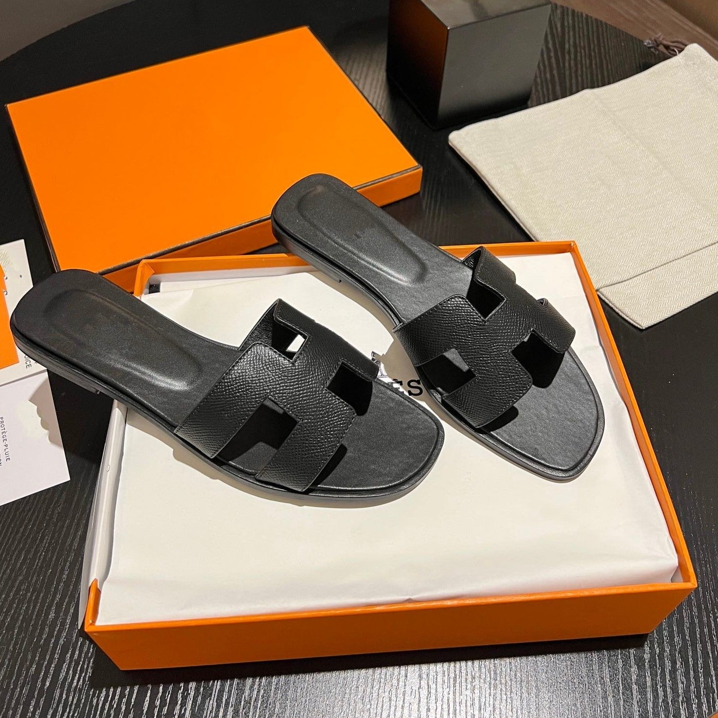 0RAN SANDAL Leather Black、mysite、Cacoeks