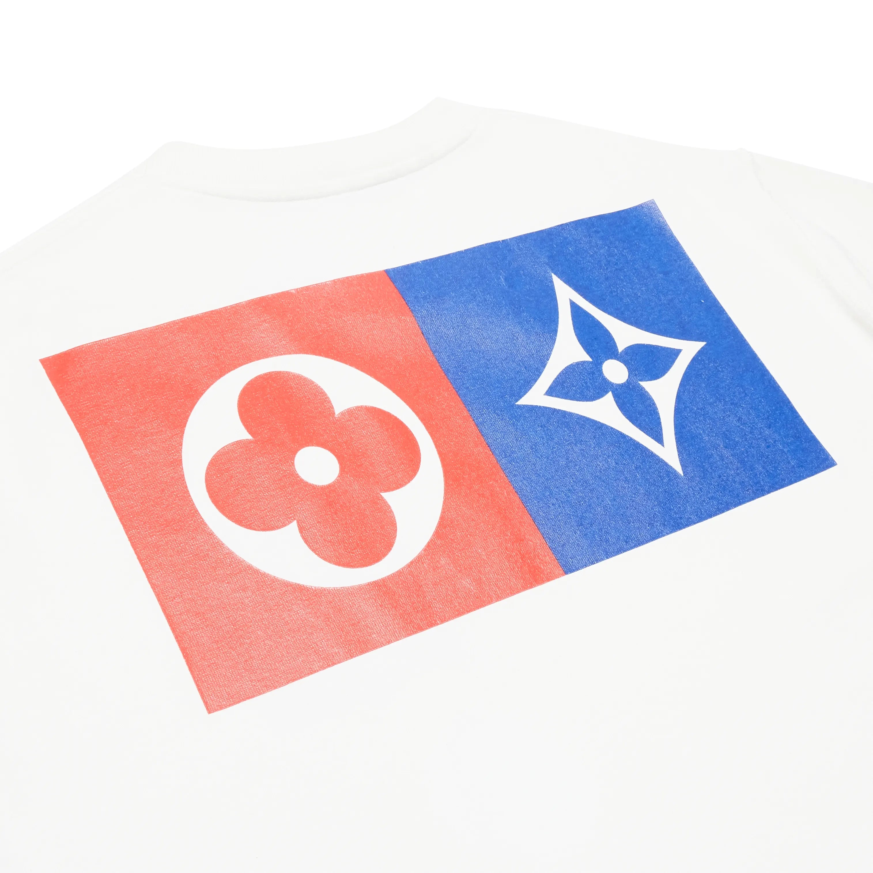 Preloved - Louis Vuitton Monogram Flowers Printed White T Shirt、mysite、Cacoeks