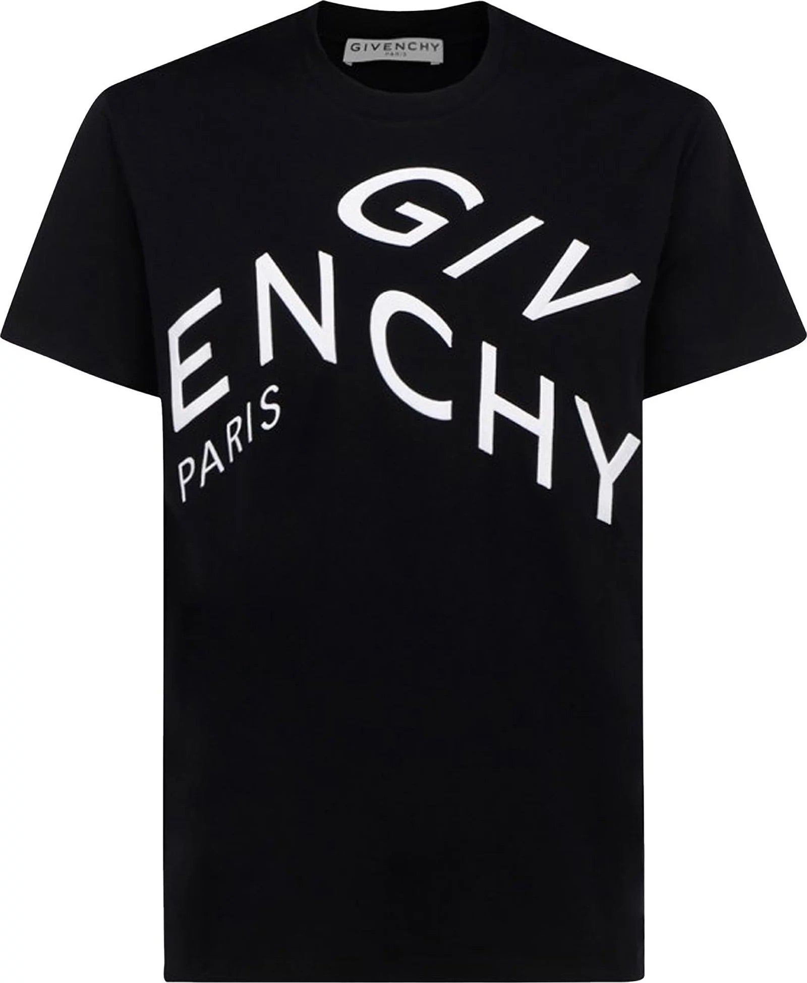 Givenchy Refracted Embroidered Logo T-Shirt Black Oversized Fit、mysite、Cacoeks