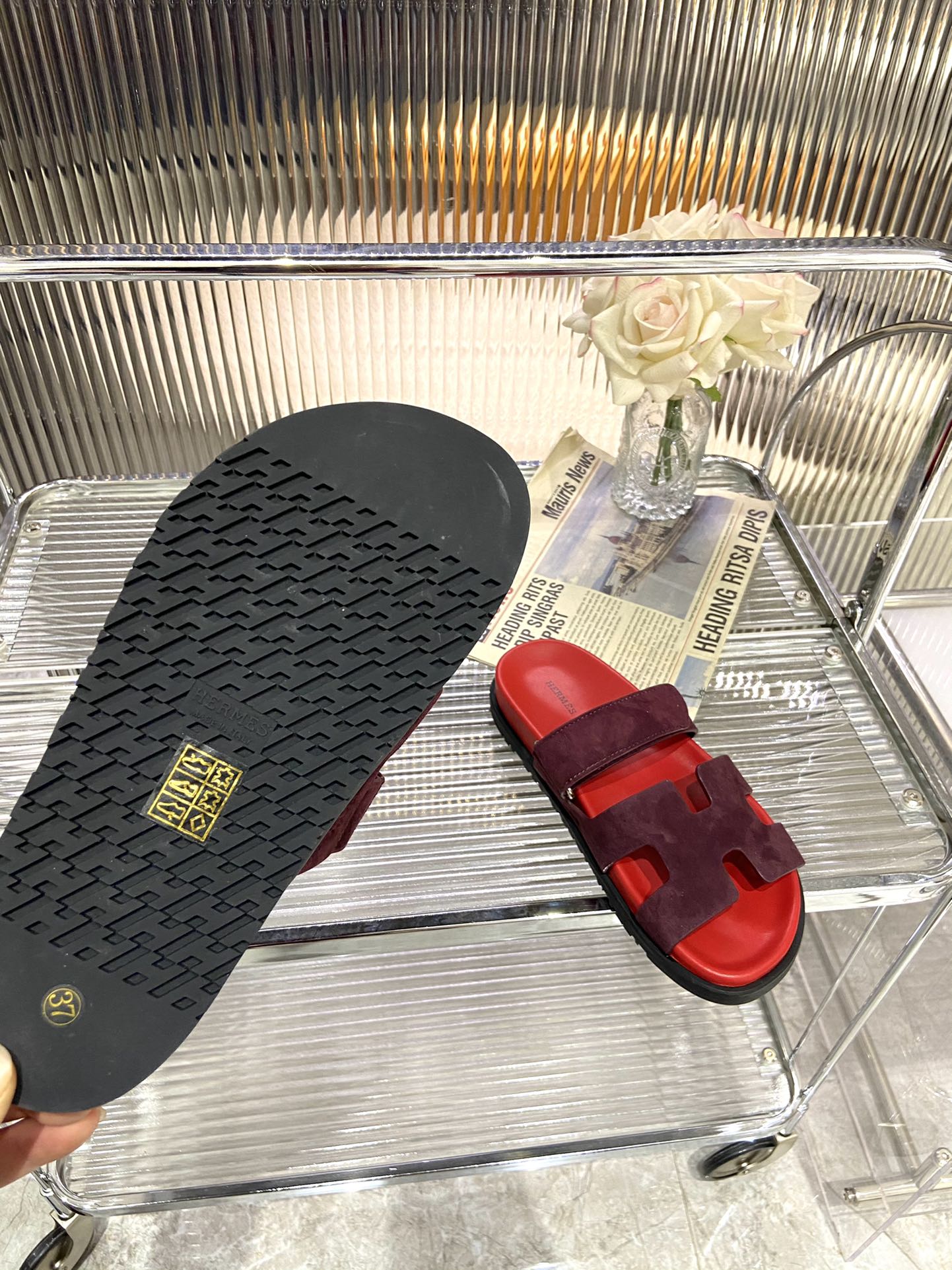 CHYPRE SANDAL CHERRY MIX JAM SUEDE、mysite、Cacoeks