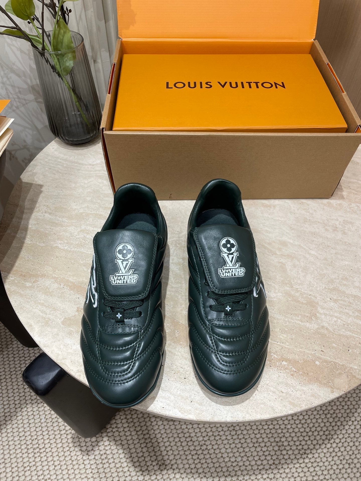 FOOTPRINT SOCCER SNEAKER IN FOREST GREEN CALFSKIN、mysite、Cacoeks
