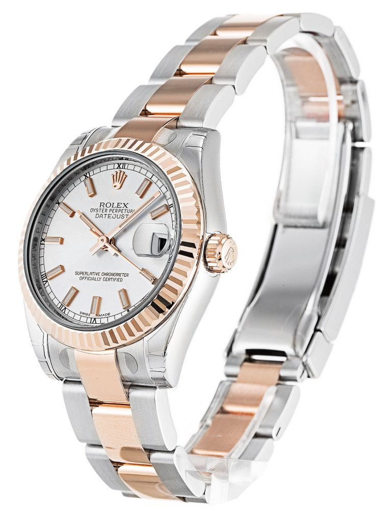Replica Rolex Datejust Mid-Size 31mm Silver Dial 178271-fasswatch