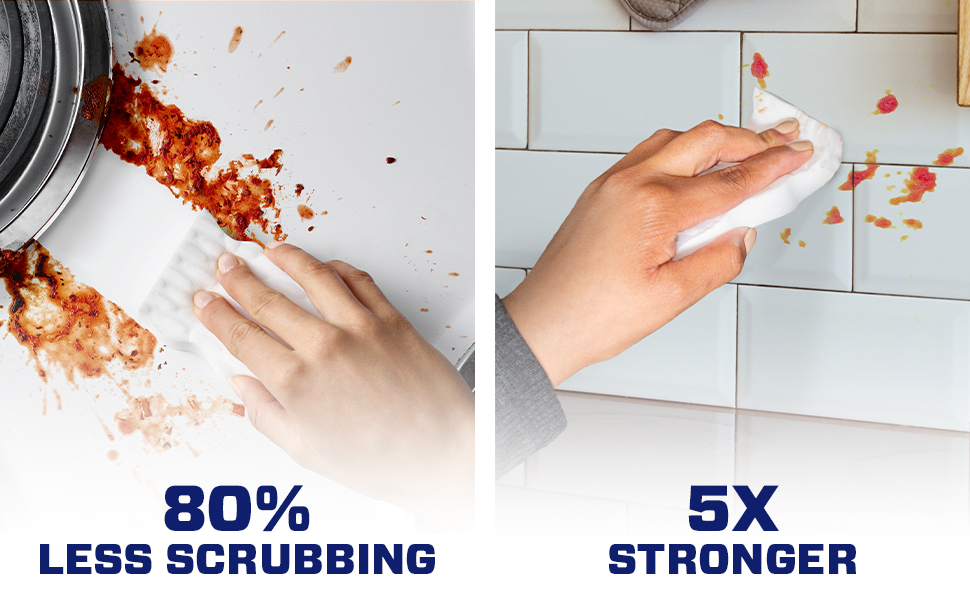 Mr. Clean Magic Eraser, Extra Durable - 80% Less Scrubbing, 5x Stronger