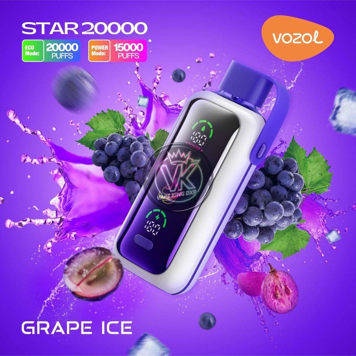  Vozol Star 20000 Puffs 5% Nicotine Disposable Vape - Dual Power Mode  vpae005 vapeing vape