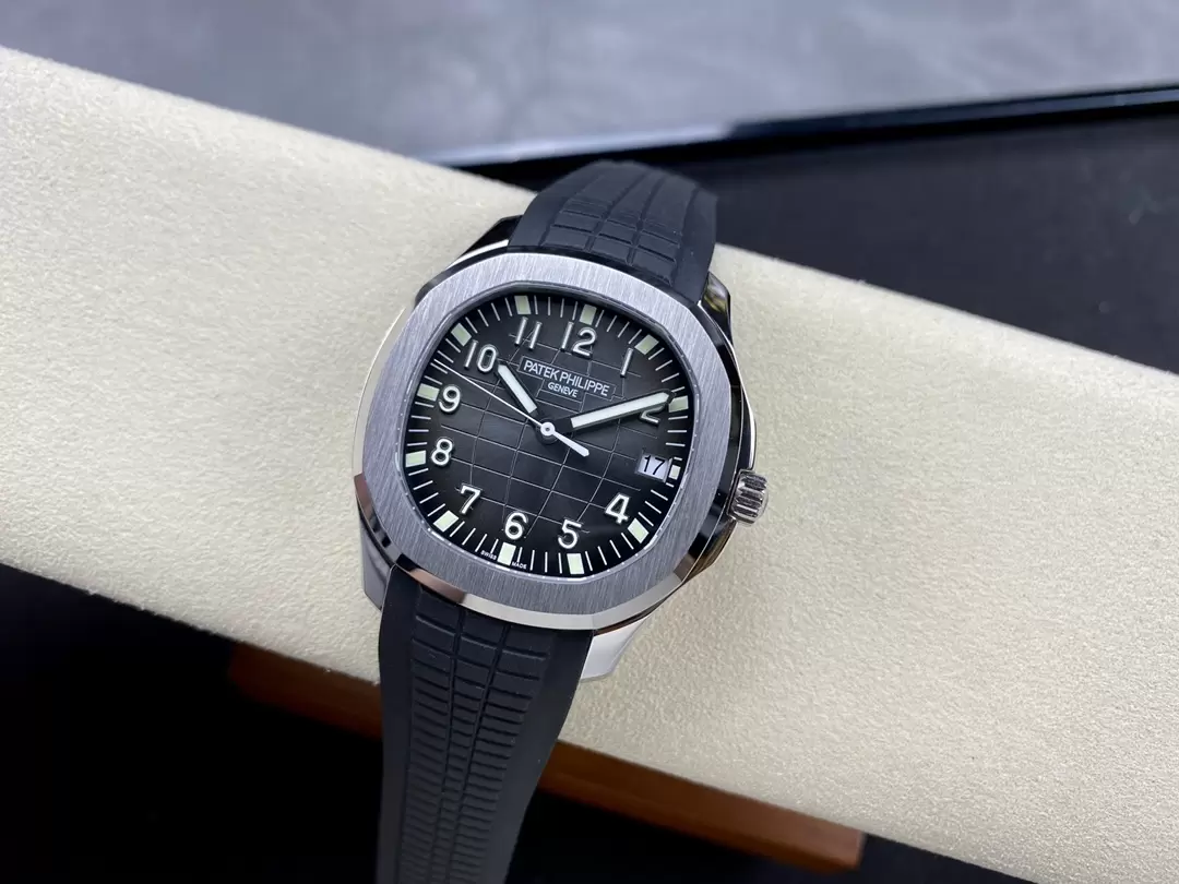 Patek Philippe Aquanaut 5167-001 SS 3KF Best Edition Gray Dial on Black Rubber Strap A324 Super Clone V3 22 8ed6157bef662c4