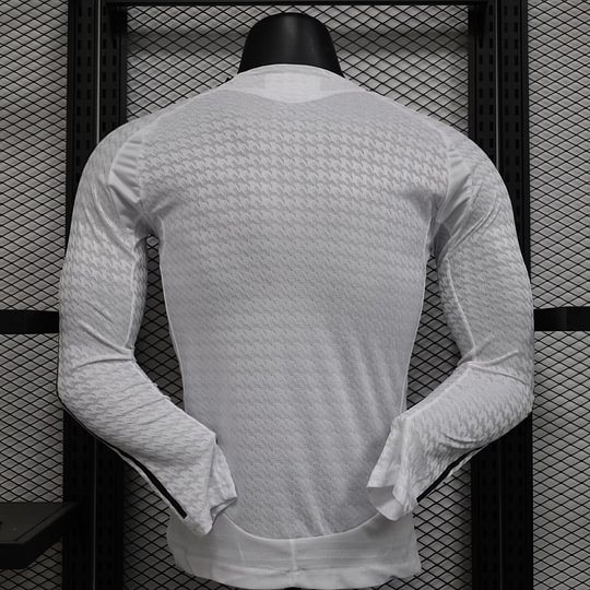 2024/2025 Player Version Long Sleeve Real Madrid Home Football Shirt 1:1 Thai Quality:football jersey mysite: unitedjerseyfootball 邓江浪:football