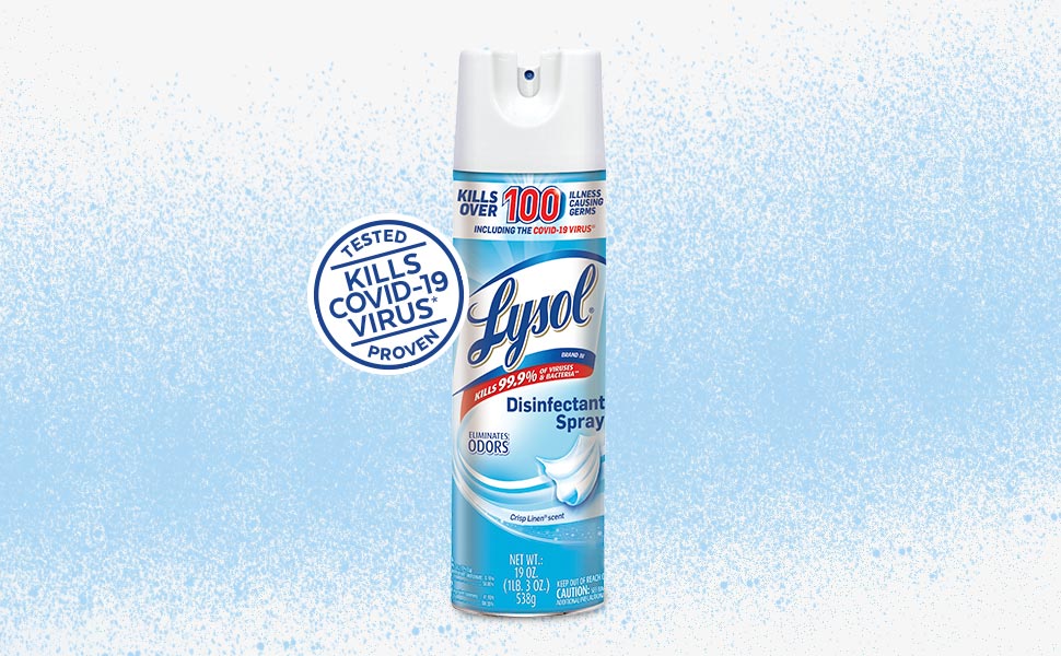 Lysol Disinfectant Spray Crisp Linen 19oz