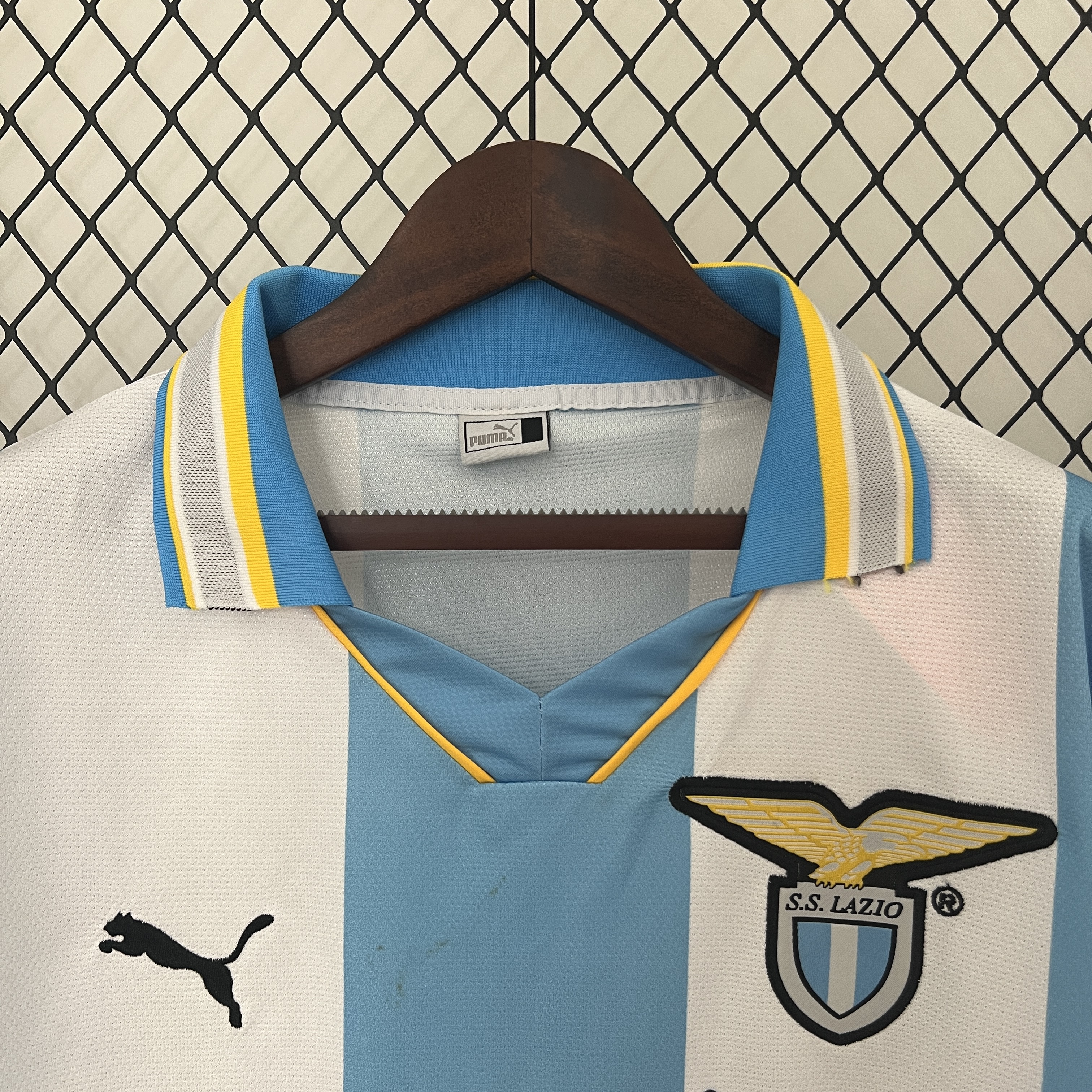 ManixJersey.com | Retro Lazio 1999-00 European Home Stadium Jersey -Customize Name, Number and Patch | Worldwide Shipping