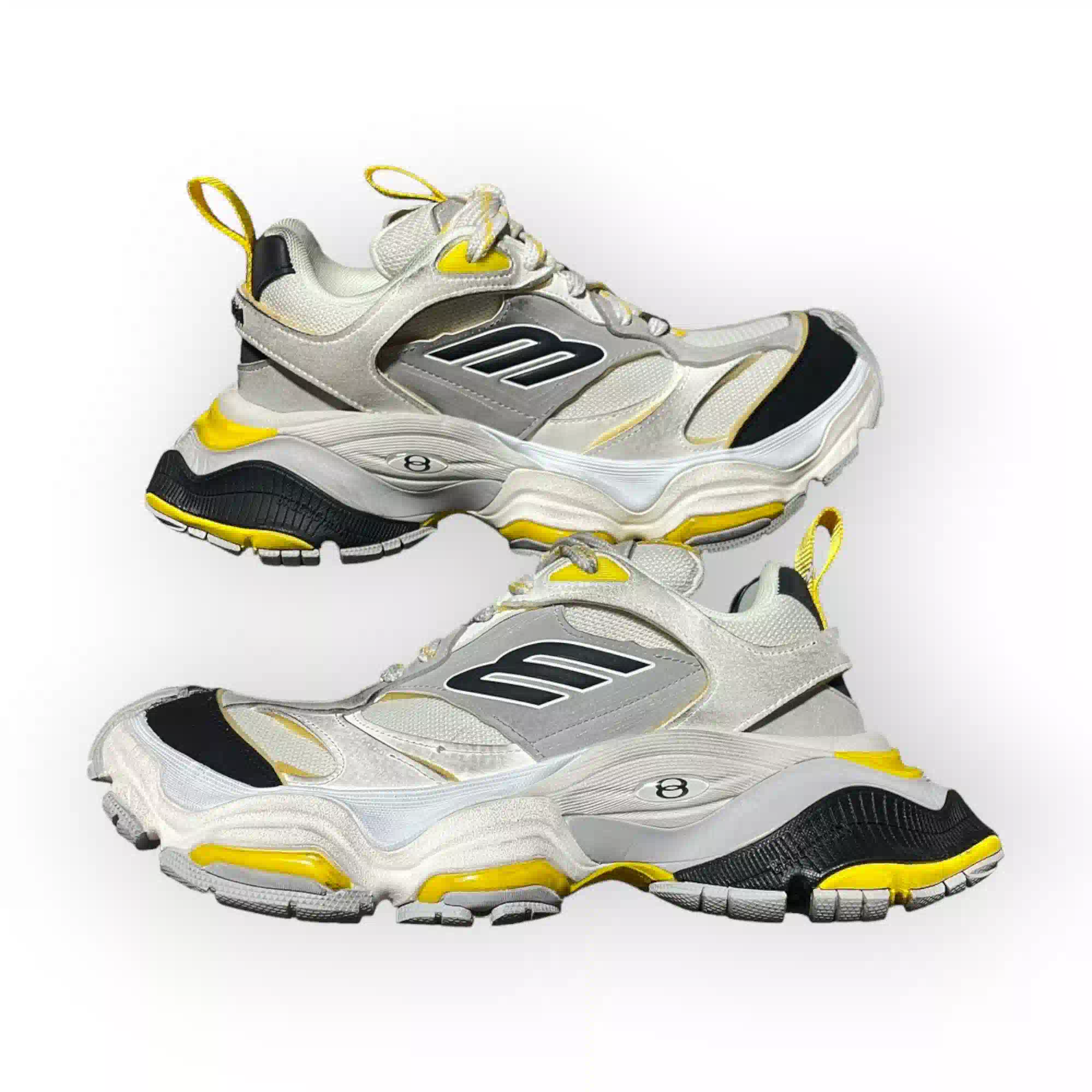 Balenciaga Cargo Sneaker in Grey Black Yellow、mysite、Cacoeks