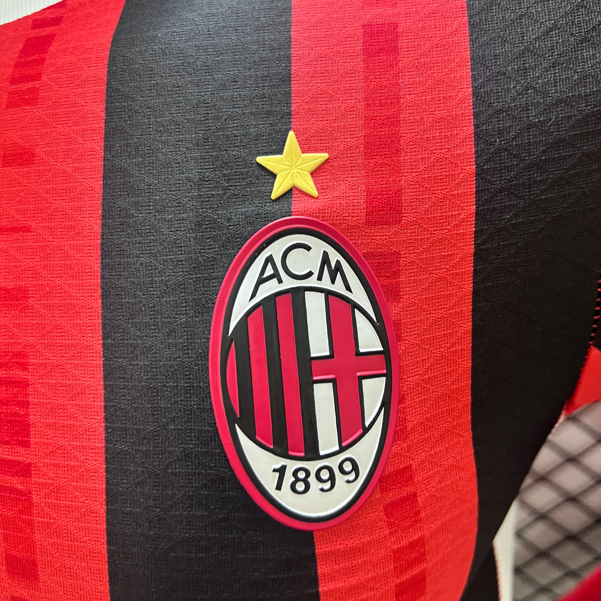 Higojerseys-AC Milan 24-25 Home Long Sleeve Jersey - Player Version