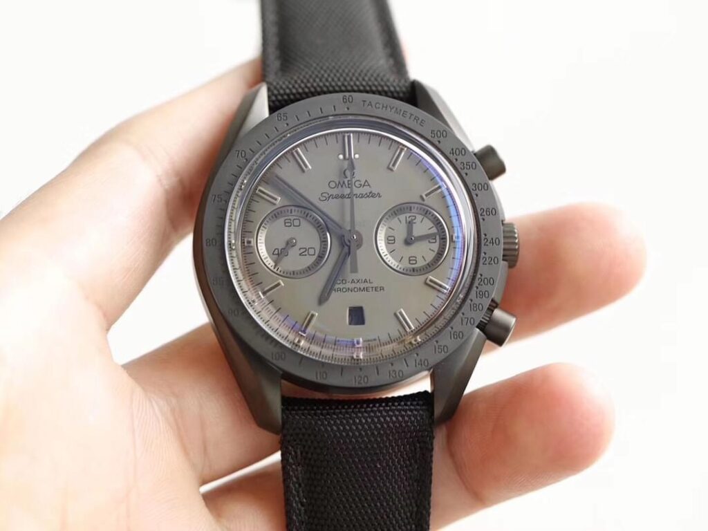 Đồng Hồ Omega Speedmaster Replica 11 Màu Đen Vỏ Gốm OM 44mm (1)