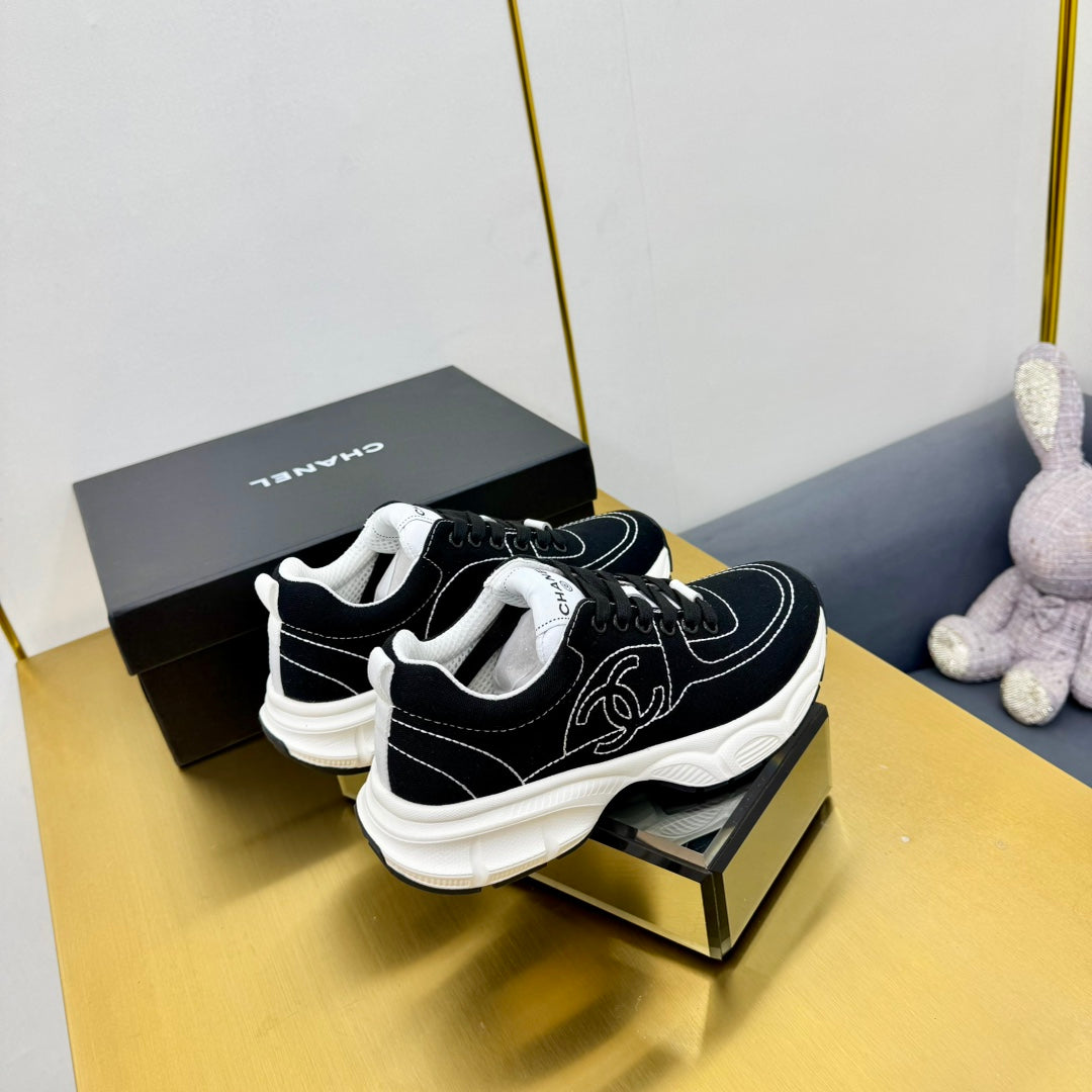 SNEAKER IN BLACK MIX WHITE BREATHABLE FABRIC、mysite、Cacoeks