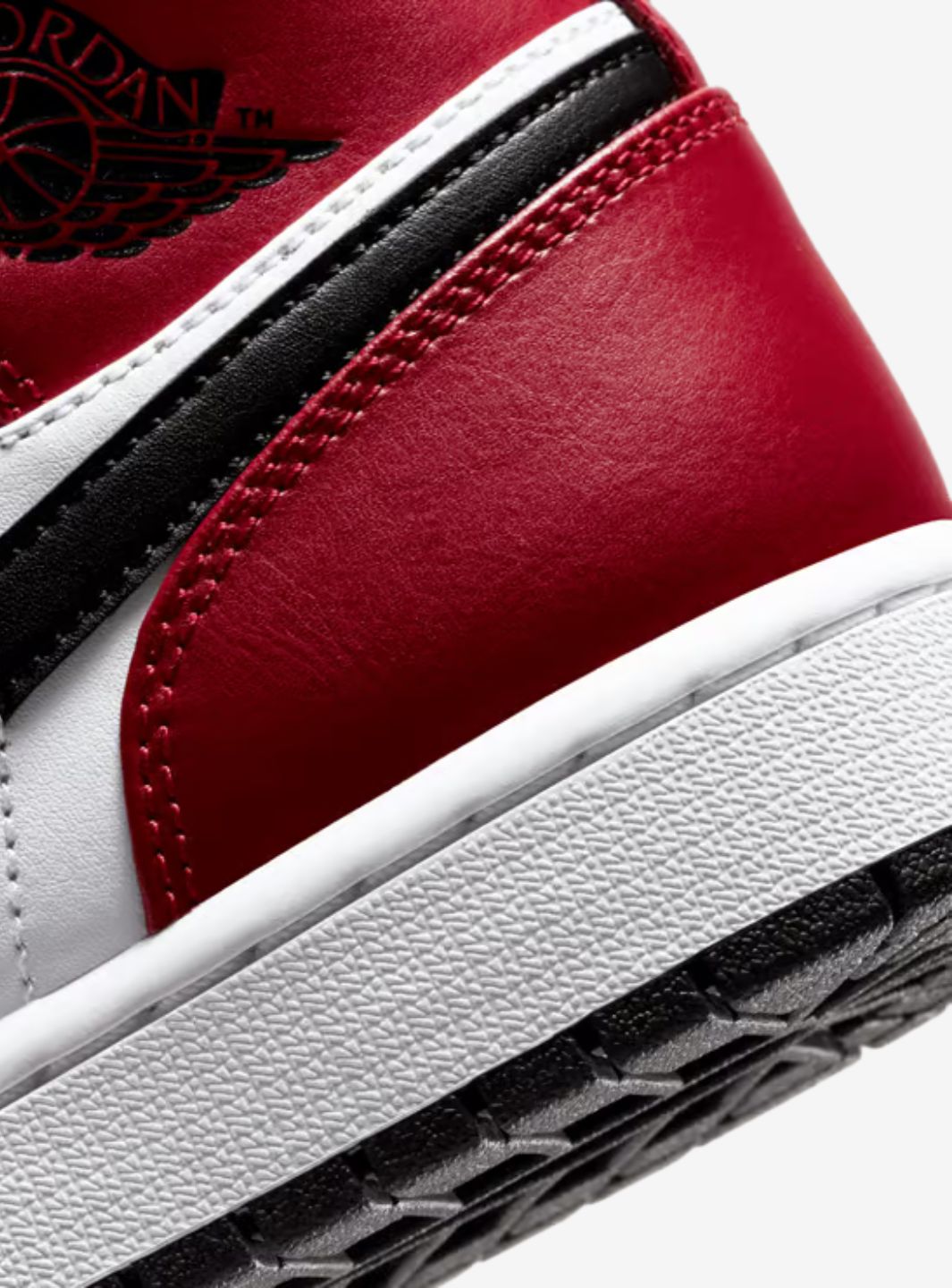 Air Jordan 1 Mid Chicago Black Toe、JORDAN、Cacoeks