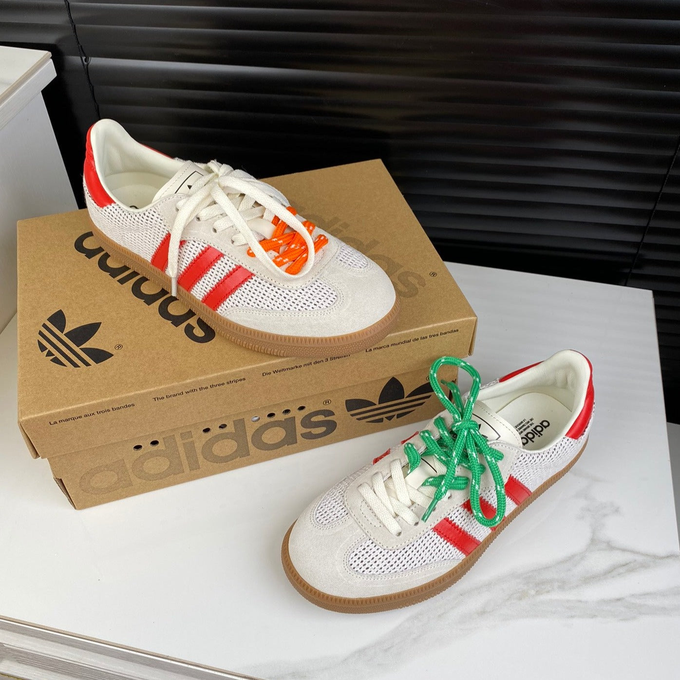 Light Gray Sneakers Adidas Samba Sneakers Cowhide、mysite、Cacoeks