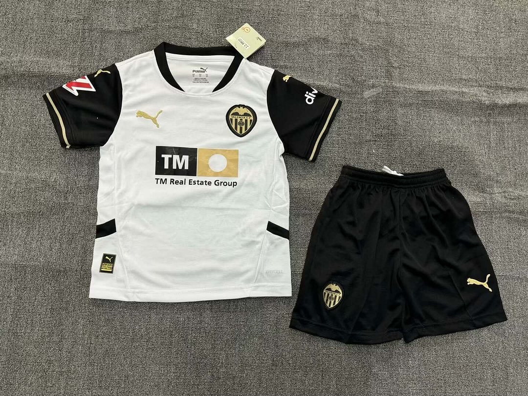 24/25 Valencia Home Football Shirt Kids Size Suit-mysite Custom Football Kit- Nextkits