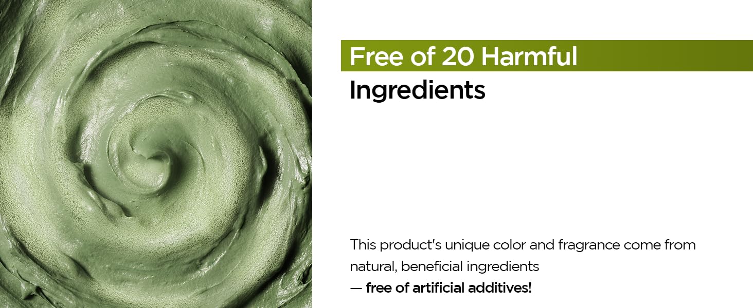 Free of 20 Harmful Ingredients