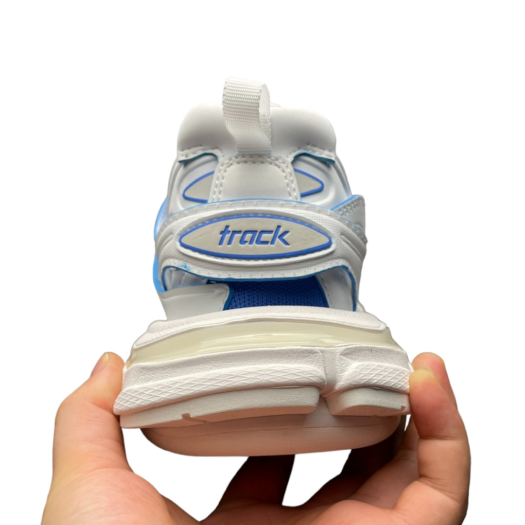 Balencaiga Track Sock Sneaker in White and Blue、mysite、Cacoeks