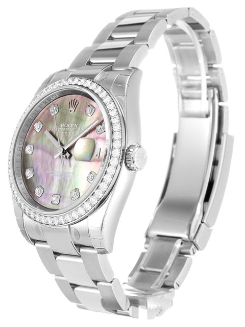 Rolex Datejust Diamond Bezel Pink Dial 116244 Oyster Replica-fasswatch