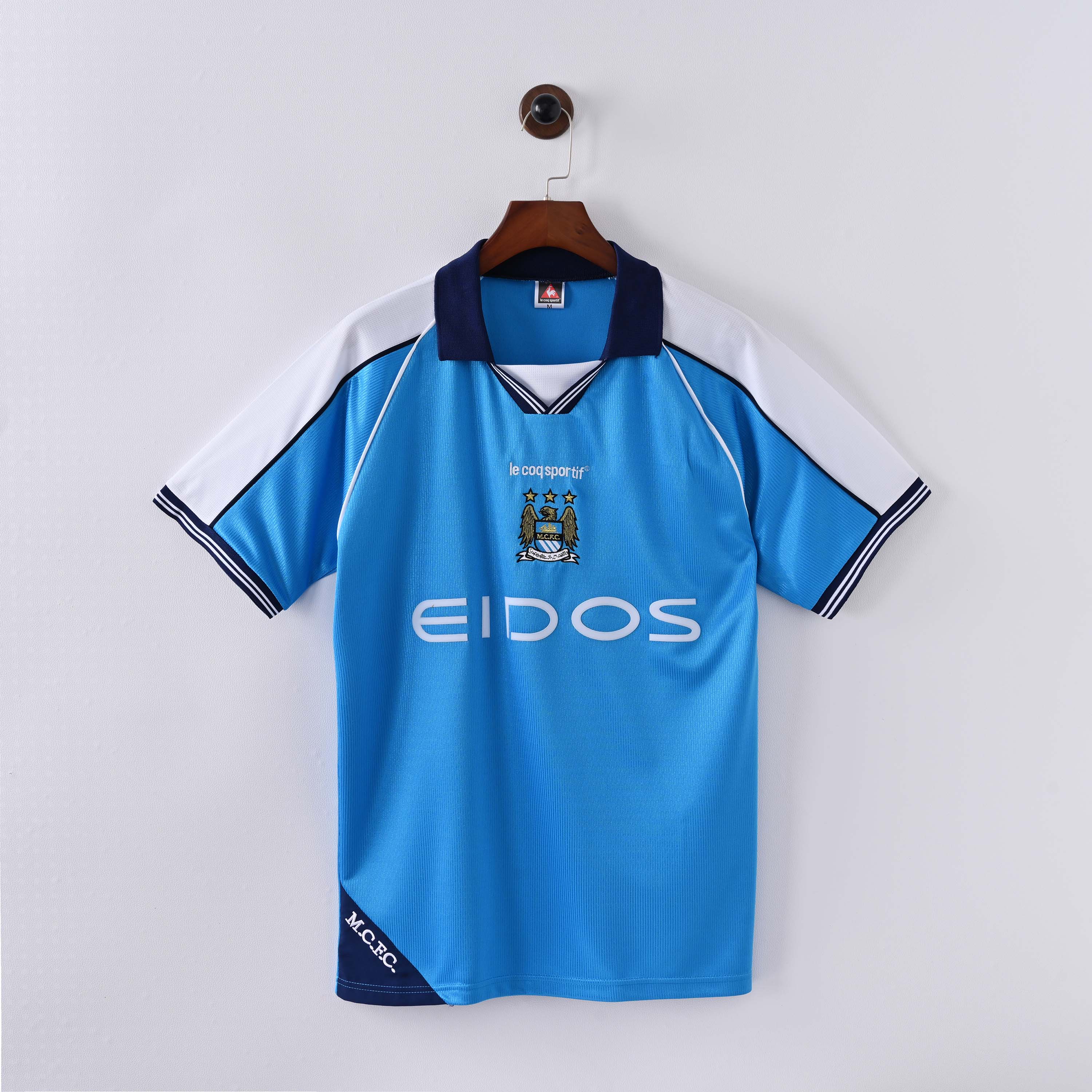1999/2001 Retro Manchester City Home Football Shirt 1:1 Thai Quality:football jersey mysite: unitedjerseyfootball 邓江浪:football