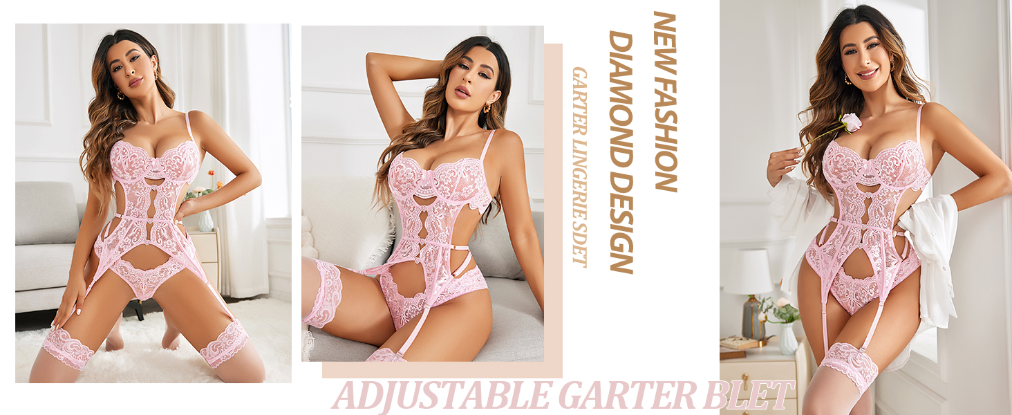 Sexy Garter Lingerie Set