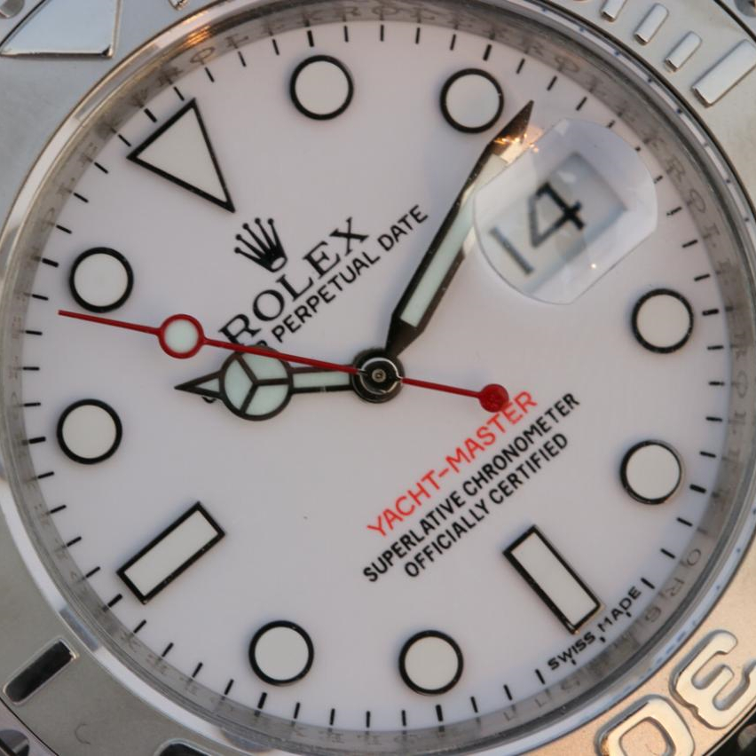 brand Rolex Yacht Master 1 Pure Silver ( Black & White Dial ) Stainless Steel 40mm luxury watch for sale – NeveReL