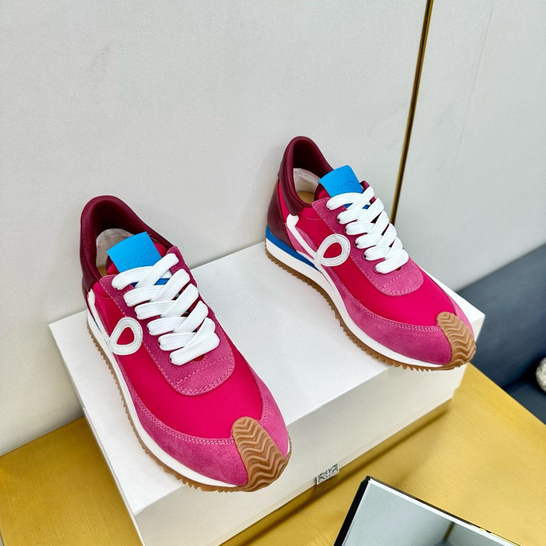 BALLET RUNNER 2.0 IN BRIGHT PINK SUEDE AND LYCRA FABRIC、mysite、Cacoeks